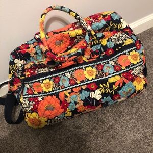 Vera Bradley Weekender bag.